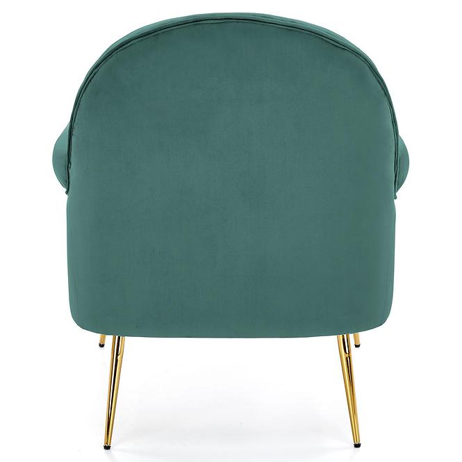 Fotel Santi zielony/złoty