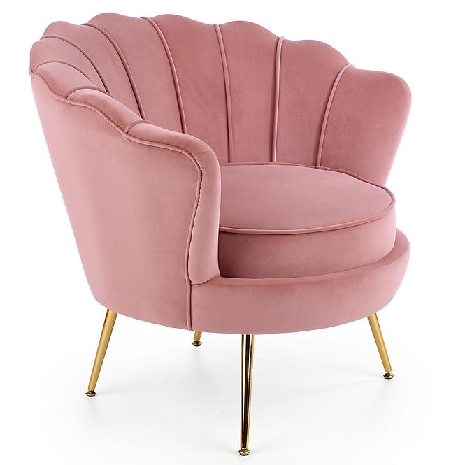 Fotel Amorinito różowy/złoty
