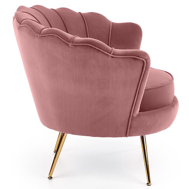 Fotel Amorinito różowy/złoty