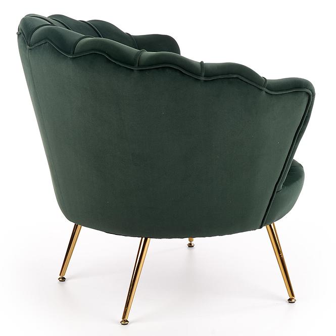 Fotel Amorinito zielony/złoty