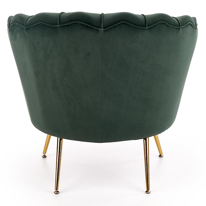 Fotel Amorinito zielony/złoty