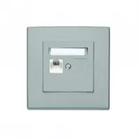 GPK-1L MILANO (POPIEL) GNIAZDO KOMPUTEROWE RJ45 KAT. 5E POJEDY