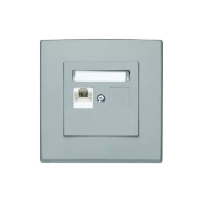 GPK-1L MILANO (POPIEL) GNIAZDO KOMPUTEROWE RJ45 KAT. 5E POJEDY