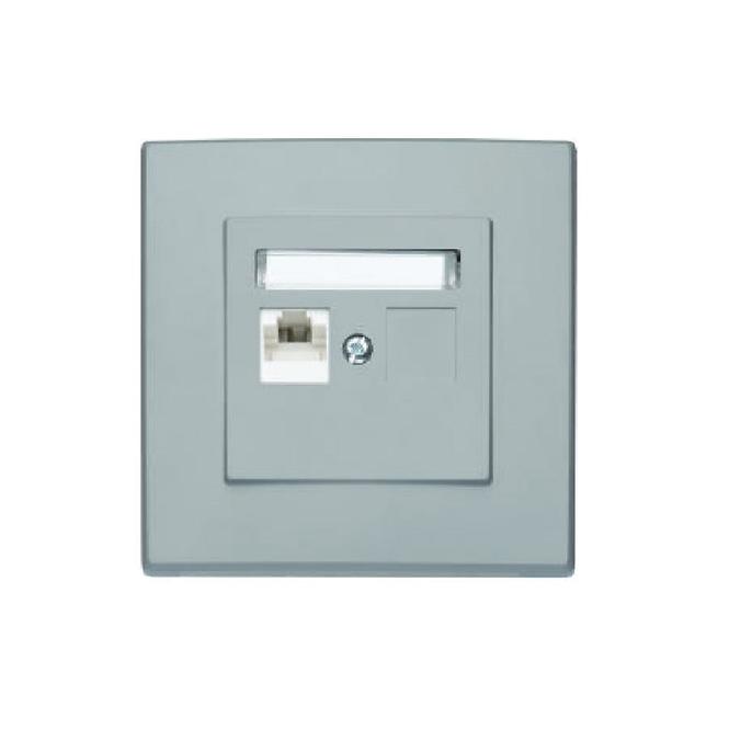 GPK-1L MILANO (POPIEL) GNIAZDO KOMPUTEROWE RJ45 KAT. 5E POJEDY