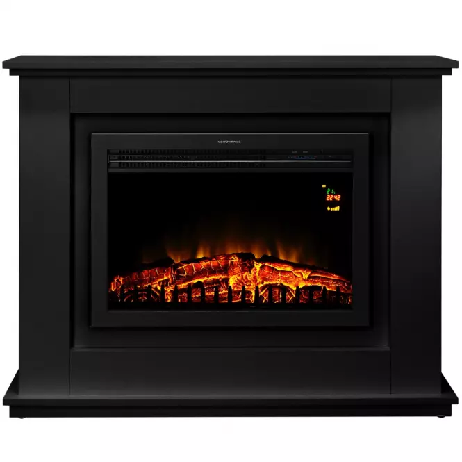 Kominek elektryczny wolnostojący Cloe czarny 2000W