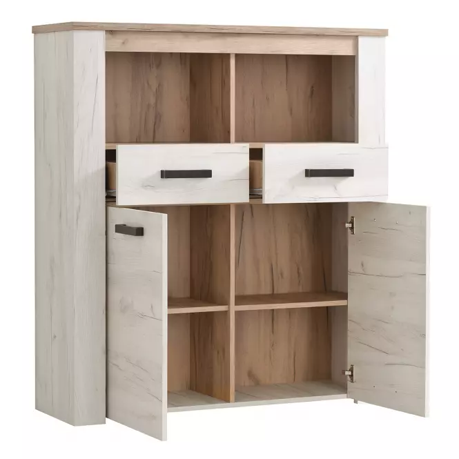 Witryna Kent POP 2F biały dąb 11008837