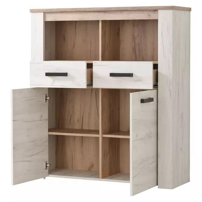 Witryna Kent POP 2F biały dąb 11008837