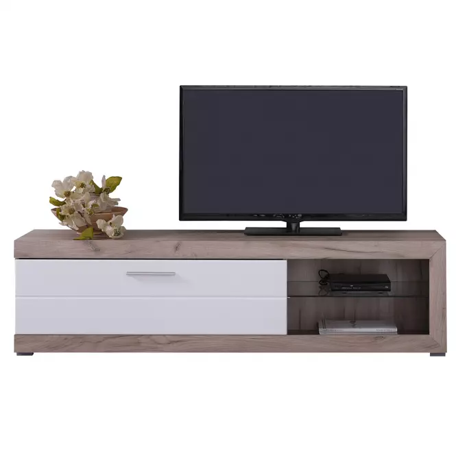 Szafka RTV Remo szary dąb/biały11008810