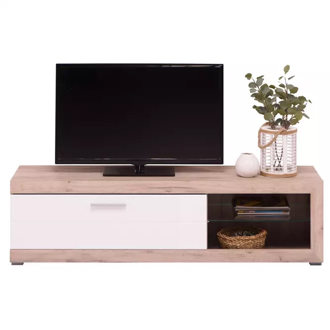 Szafka RTV Remo szary dąb/biały11008810
