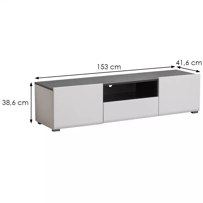 Szafka RTV Enzo biały 11008816