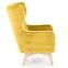 Fotel Marvel żółty/naturalny,3