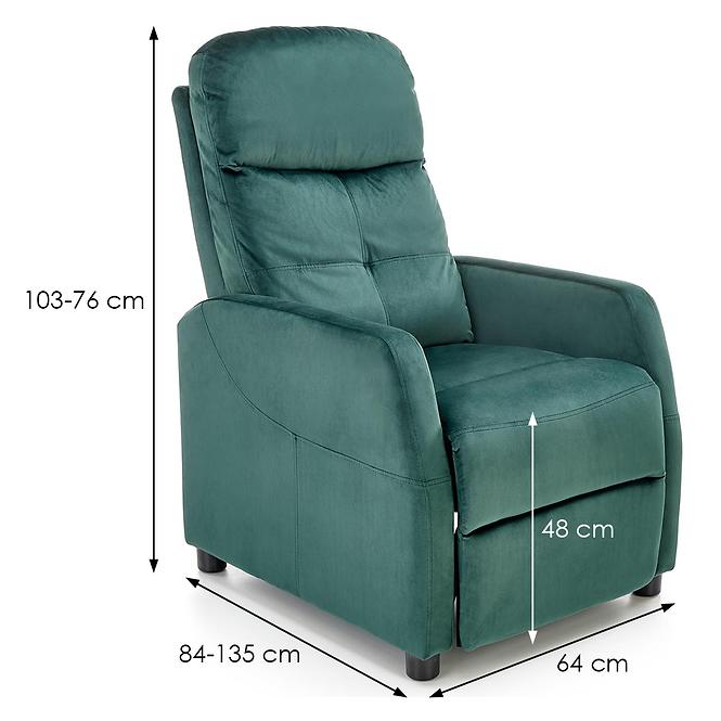 Fotel Felipe 2 zielony