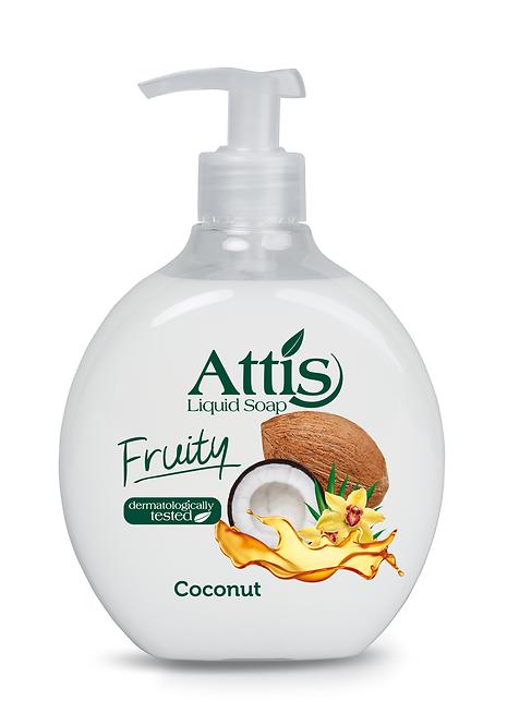 ATTIS FRUITY mydło w płynie coconut 0.5L