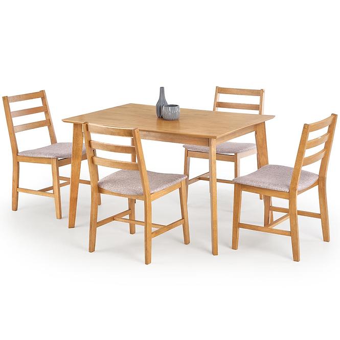 Zestaw stół i krzesła Cordoba 1+4 120x80 jasny dąb