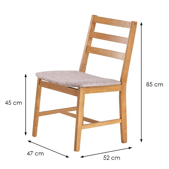 Zestaw stół i krzesła Cordoba 1+4 120x80 jasny dąb
