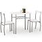 Zestaw stół i krzesła Lance 1+2 82x50 biały