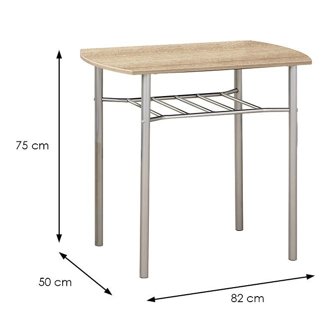 Zestaw stół i krzesła Lance 1+2 82x50 sonoma
