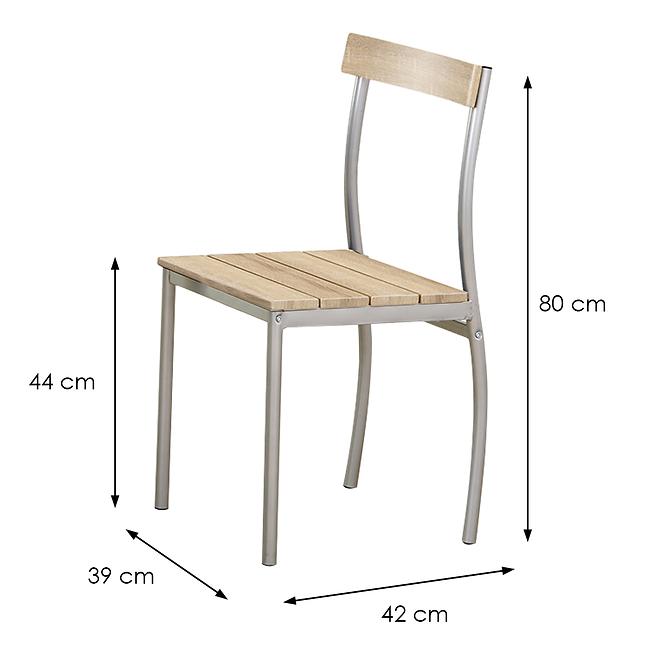 Zestaw stół i krzesła Lance 1+2 82x50 sonoma