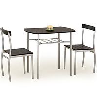 Zestaw stół i krzesła Lance 1+2 82x50 wenge