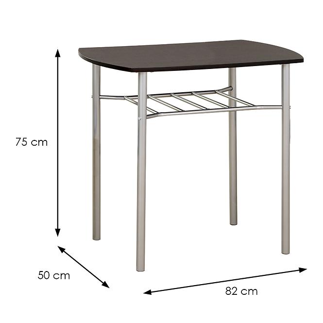 Zestaw stół i krzesła Lance 1+2 82x50 wenge