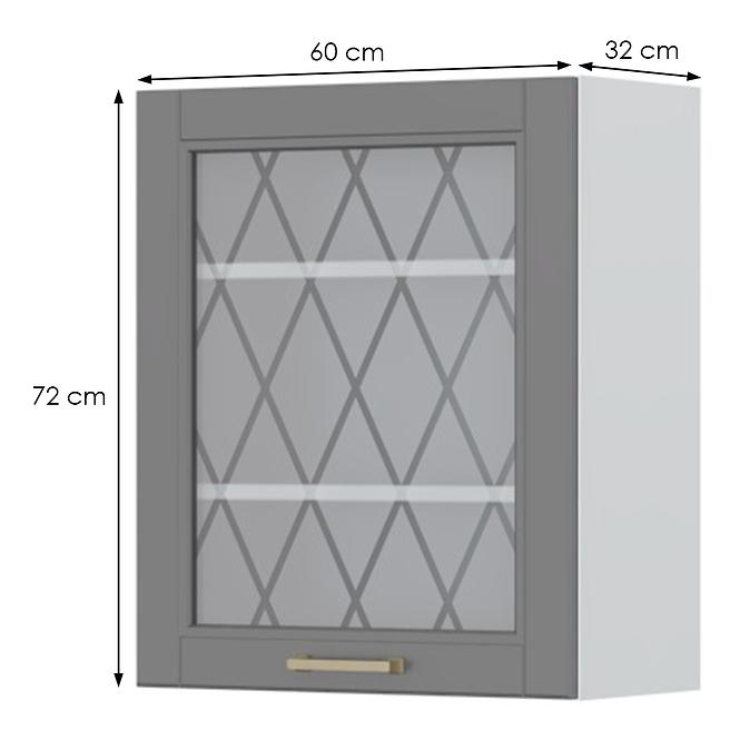 Szafka kuchenna Tara V7-60-1ks/4 graphite mat