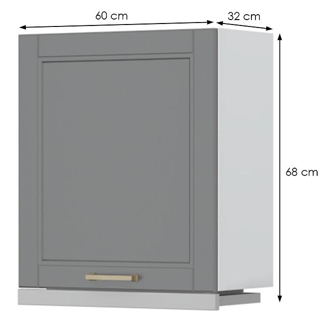 Szafka kuchenna Tara A7-60-1ku/4 graphite mat