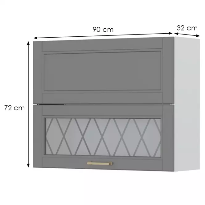 Szafka kuchenna Tara V7-90-1k1sp/4 graphite mat