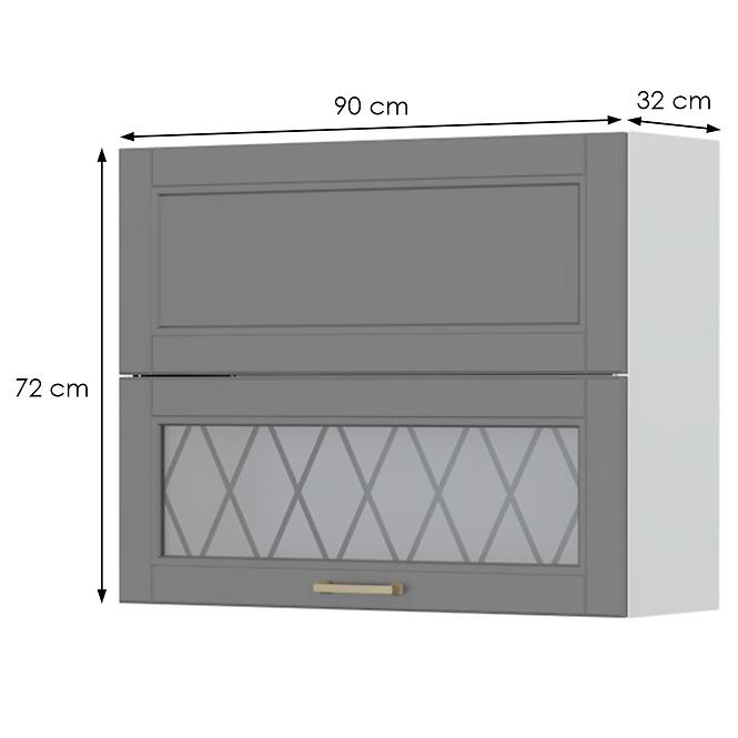 Szafka kuchenna Tara V7-90-1k1sp/4 graphite mat