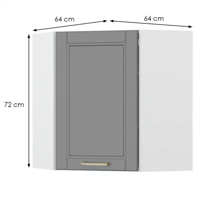 Szafka kuchenna Tara V7-Ug-1k/4 graphite mat