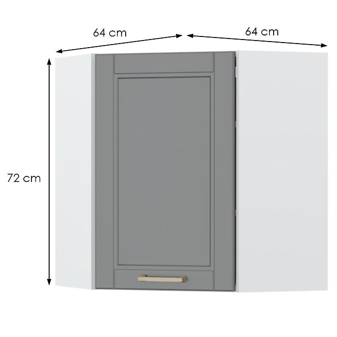 Szafka kuchenna Tara V7-Ug-1k/4 graphite mat