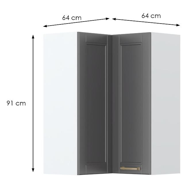 Szafka kuchenna Tara V9-Ug-2k/4 graphite mat