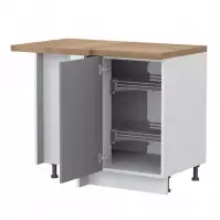 Szafka kuchenna Tara R-Ug-1kza/4 graphite mat Szafka kuchenna Tara R-Ug-1kza/4 graphite mat