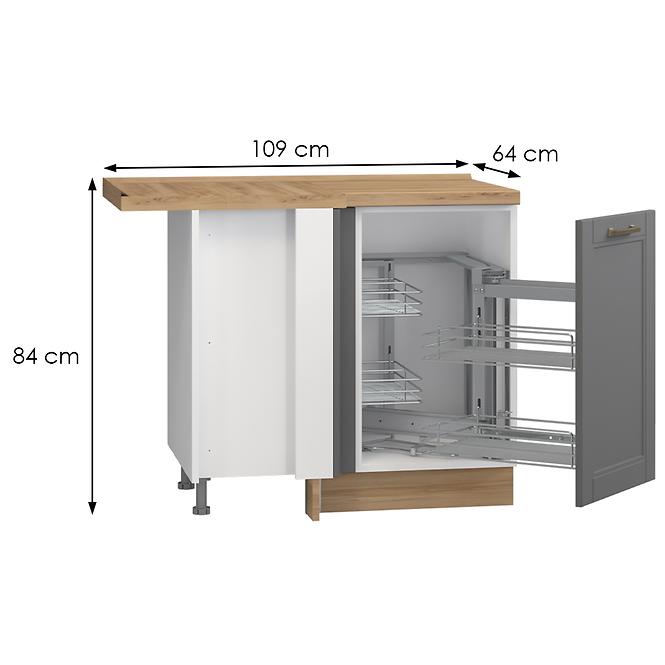 Szafka kuchenna Tara R-Ug-1kmcr/4 graphite mat