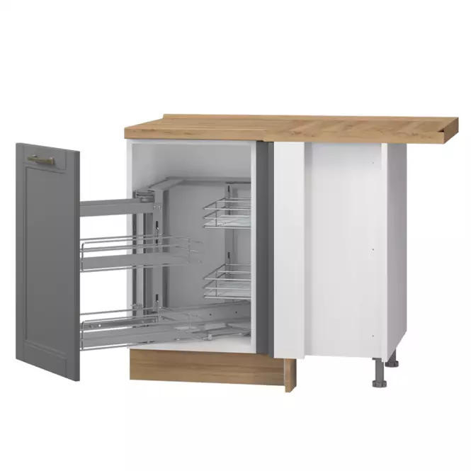 Szafka kuchenna Tara R-Ug-1kmcl/4 graphite mat