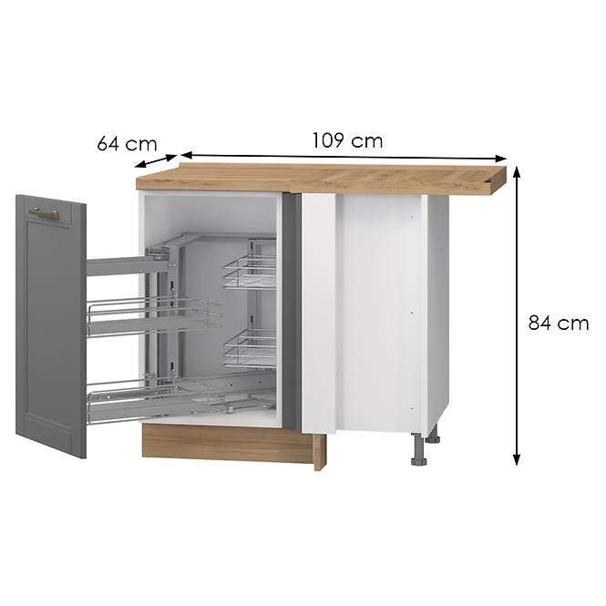 Szafka kuchenna Tara R-Ug-1kmcl/4 graphite mat