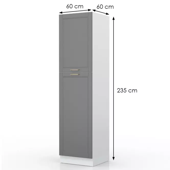 Szafka kuchenna Tara K23-60-2kf/4 graphite mat,2