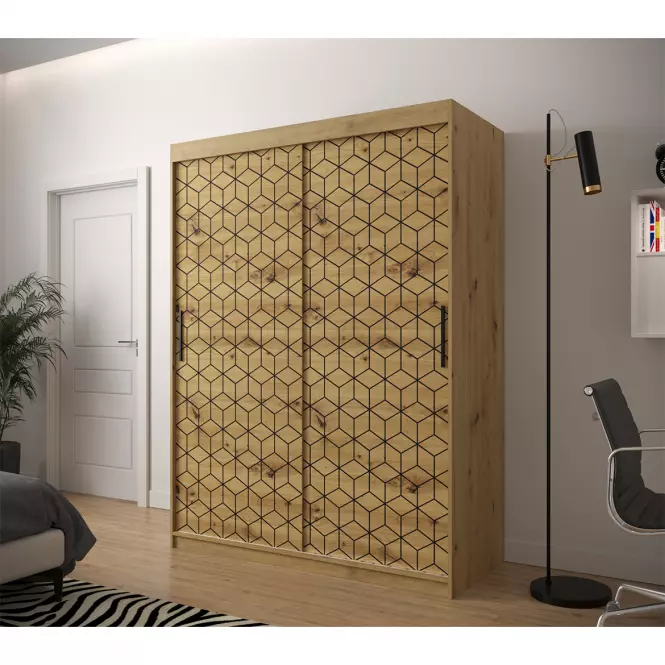 Szafa Heksagon 1 150 dąb artisan/dąb artisan
