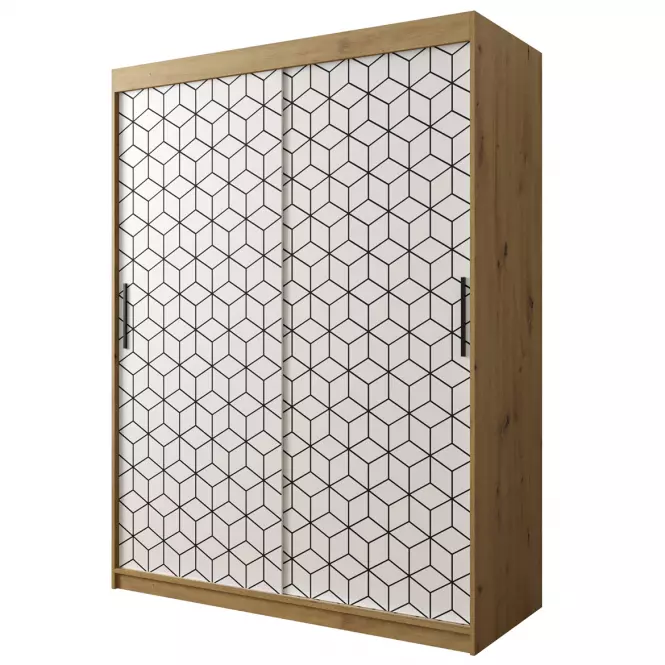 Szafa Heksagon 1 150 dąb artisan/biały