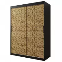 Szafa Heksagon 1 150 czarny/dąb artisan Szafa Heksagon 1 150 czarny/dąb artisan