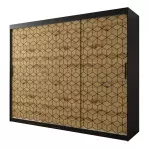 Szafa Heksagon 1 250 czarny/dąb artisan