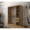 Szafa Heksagon 2 150 dąb artisan/biały/lustro,5