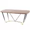 Stół Manchester 180 Mdf/Stal – Orzech/Złoty
