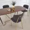 Stół Manchester 180 Mdf/Stal – Orzech/Złoty,11