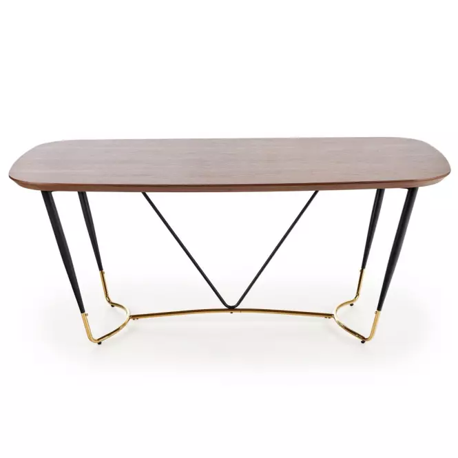 Stół Manchester 180 Mdf/Stal – Orzech/Złoty,3