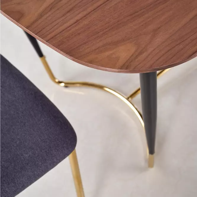 Stół Manchester 180 Mdf/Stal – Orzech/Złoty,8
