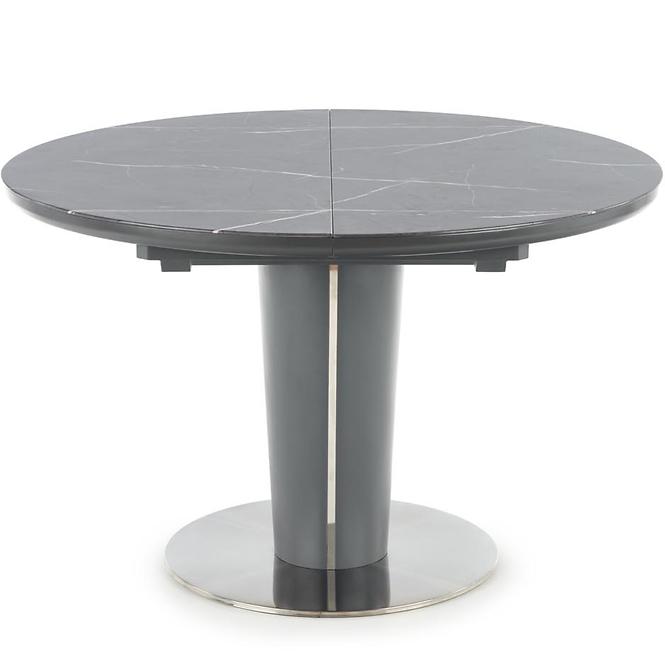 Stół rozkładany Ricardo 120/160x120cm Popiel/Marmur/Ciemny Popiel