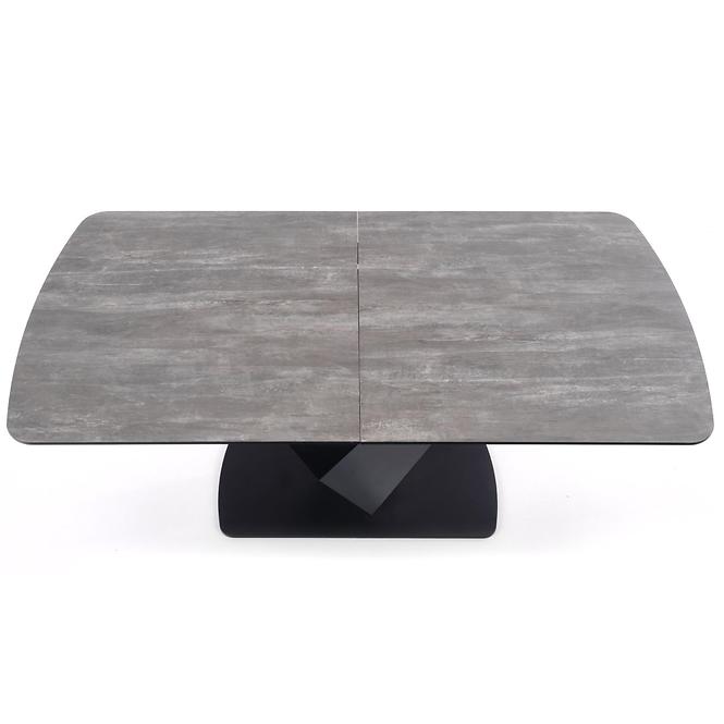 Stół rozkładany Vinston 180/230x95cm Mdf/Stal – Ciemny Popiel/Czarny
