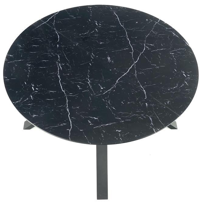 Stół rozkładany Vertigo 130/180x130cm Czarny Marmur/Czarny