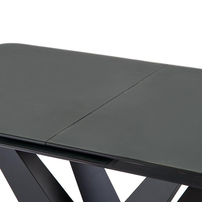 Stół rozkładany Patrizio 160/200x90cm Ciemny Popiel/Czarny