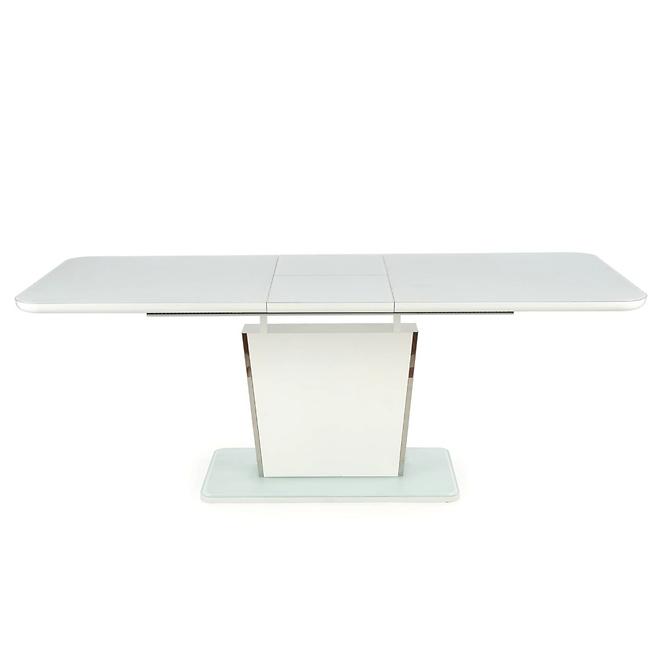 Stół rozkładany Bonari 160/200x90 cm Szkło/Mdf/Stal – Biały